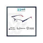 OPH Мужская прямоугольная оправа Navy Metal Optical Frame с демонстрационными линзами OPHSC1540210 2