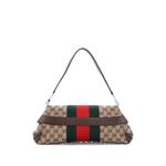 Маленькая сумка на плечо Horsebit NM Web Chain Clutch GG Canvas 2