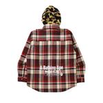 Куртки BAPE Check Hoodie Jacket 'Red' 2