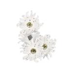 Серьги Givenchy Daisy Pendant Ear Crawler 'Белый' 1
