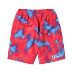 Шорты BAPE Stroke Camo Beach Shorts 'Red' 1
