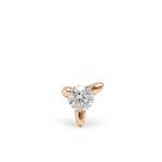 14kt yellow gold Fuzzy Glitz diamond single earring 1