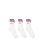 logo-embroidered striped socks (set of three) 1
