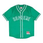 Jerseys Supreme x Mitchell & Ness Satin Baseball Jersey 'Зеленый' 1