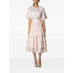 embroidered tiered midi dress 1