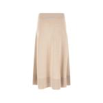 knitted flared cashmere midi skirt 2