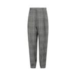 Брюки Gucci Tapered-Leg Plaid 'Grey/Beige' 1