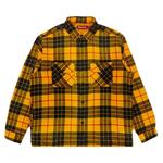 Фланелевые рубашки Supreme Quilted Plaid Shirt 'Yellow' 1