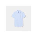 Небесно-голубая рубашка Classic Fit в полоску 7