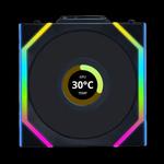 LIAN LI UNI FAN SL Wireless LCD 120 Reverse Blade обратный одиночный вентилятор - Черный 1