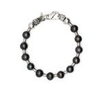 black pearl silver bracelet 1