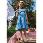 Синее платье с вышивкой 3