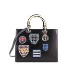 Декорированная сумка-сэтчел Lady Dior среднего размера 1