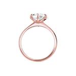 Swarovski® Кристальное кольцо Solitaire – серебро с розовым золотом 4