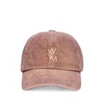 logo-embroidered corduroy cap 1
