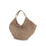 logo-embossed chain-link shoulder bag 2