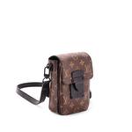 S Lock Vertical Wearable Wallet Macassar Monogram Canvas crossbody bag 1
