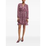 ruffled V-neck mini dress 2