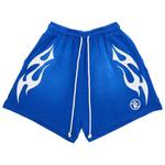 Шорты Hellstar Flame Shorts 'Blue' 1
