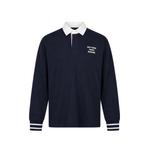 logo-print long-sleeve polo shirt 1