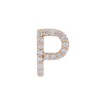 Серьга-гвоздик Alinka ID из розового золота с бриллиантами 1