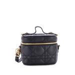 Lady Dior Vanity Case Cannage Quilt Lambskin Micro crossbody bag 1