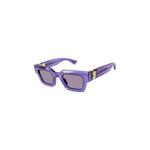 Bottega Veneta прямоугольные солнцезащитные очки 'Violet' 2
