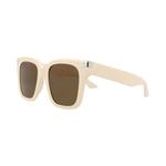 Очки Alexander McQueen Square-Frame Recycled Acetate Sunglasses 'Ivory Brown' 2