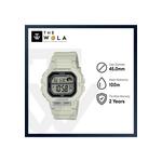 WS-1400H-8A Мужские цифровые часы с бежевым ремешком из смолы 2