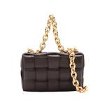 Сумка-сэтчел Padded Chain Cassette из наппы с плетением Intrecciato (2012-2026 годы) 1