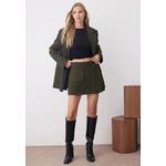 Хаки шорты с поясом в стиле юбки и бермуды Twoaw26Sr00024 5