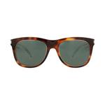 Солнцезащитные очки Saint Laurent Square-Frame Recycled Acetate Sunglasses 'Гавана/Кристалл/Зеленый' 1