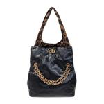 Сумки через плечо Balenciaga Monaco Chain Сумка 'Черный/Леопардовый' 2
