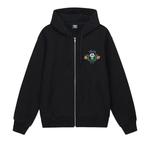 Толстовки на молнии Stussy Skull Crest Zip Hoodie 'Black' 1