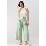 Trendyolmilla Wardrobe Essentials – Светло-хаки габардиновые широкие брюки-кюлоты | Twoss26Pl24 3
