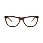 Очки Saint Laurent оправы кошачий глаз ацетатные оптические 'Havana Havana Transparent' 1