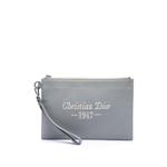 2022 Grained Calfskin 1947 Signature A5 Pouch clutch bag 1