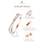 CELOVIS - Браслет Vera Roman Numeric Zirconia Cross в цвете розовое золото 3