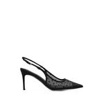Marina polka-dot mesh slingback pumps 1
