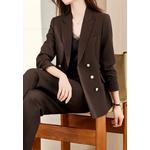 Элегантный двубортный костюм-двойка YGH-EM2605set 6