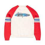 Свитеры Stussy Stripe Raglan Crew 'Red' 2