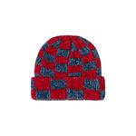 Шапки Stussy Crochet Checkered Beanie «Red» 2