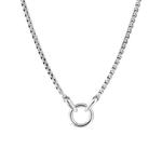 Серебряное колье Smooth Amulet Box Chain (2.7 мм) 1
