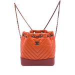 2018-2019 Small Bicolor Chevron Aged Calfskin Gabrielle backpack 1