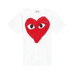 Футболки Comme des Garçons PLAY Big Heart Tee 'White' 1