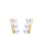 Серьги Collection Line Balance Neo из желтого золота с жемчугом 1