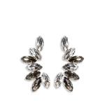 crystal-embellished marquise-cut earrings 1