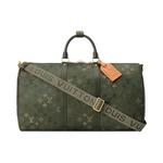 Сумки Duffles Louis Vuitton Keepall Bandoulière 50 'Khaki Green Monogram Canvas' 1