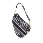 Saddle Handbag Logo Embroidered Oblique Canvas Medium shoulder bag 2