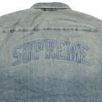 Овершерты Supreme Faux Shearling Lined Work Shirt 'Washed Indigo Denim' 3